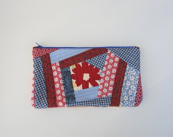 Federmäppchen-Federmäppchen-Geldbeutel-Kosmetiktasche-Schule-Tasche-Geschenk-Weihnachten-Reisen-Tasche-Patchwork-Reißverschluss