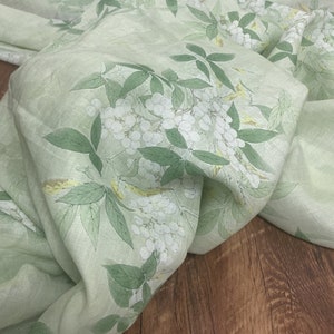 FANSHI - Tissu ramie 42 fils pour impression numérique - 140 cm de large par mètre