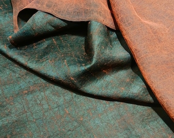 LIZHIHONG - 25 Momme Handmade Mud Silk Gambiered Ganton Silk Fabric - 110cm wide by the Yard