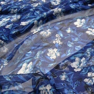 ZANGBHUA - 6 Momme Silk Chiffon Fabric - 140cm wide by the Yard