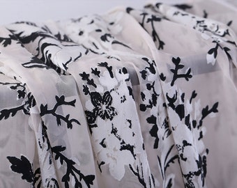 Fine silk cashmere wool fabric and silk by CroseFabrics on Etsy