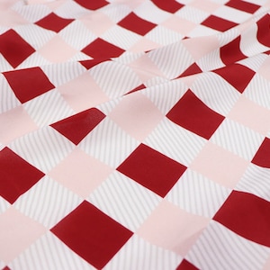 HONGGE - 12 momme Geometric Print Silk Crepe de Chine Fabric - 138cm wide by the Yard