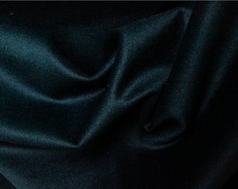 Special Black Blue Single-Sided 45% Cashmere Fabric - 150cm wide by the Yard