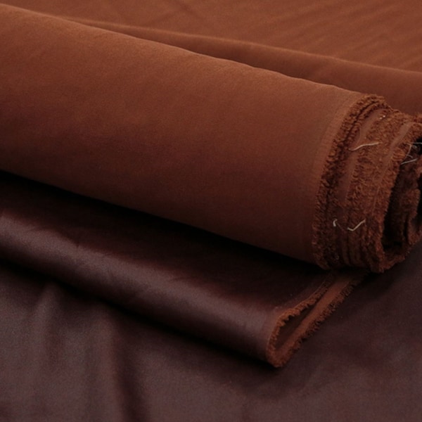REDTAN -25 Momme Ręcznie robiona rozciągliwa satynowa tkanina jedwabna z barwnikiem roślinnym HongYunsha Mulberry Silk - szerokość 130 cm, przycięta na wymiar