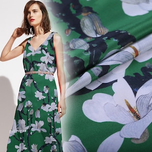Magnolia Silk Crepe de Chine Fabric - By the Yard