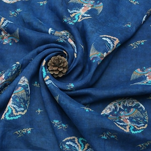 LOULAN - Digital Druck 42 Thread Count Ramie Stoff - 140 cm breite Masse