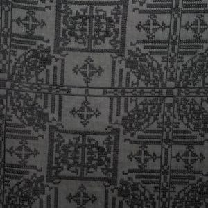 HEISHIZI - tissu soie coton brodé au point de croix vintage - 135 cm de large par mètre image 1