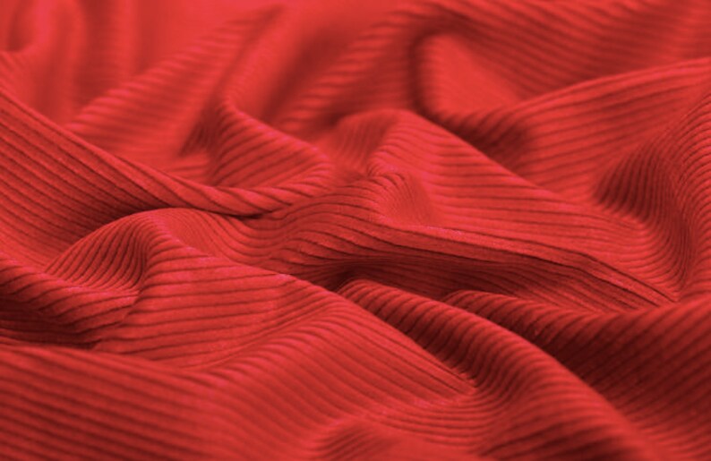 100/% silk corduroy fabric by the yard skirts Scarlet red tops dresses pants 80cm31 heavy silk fabric for AutumnSpring jackets