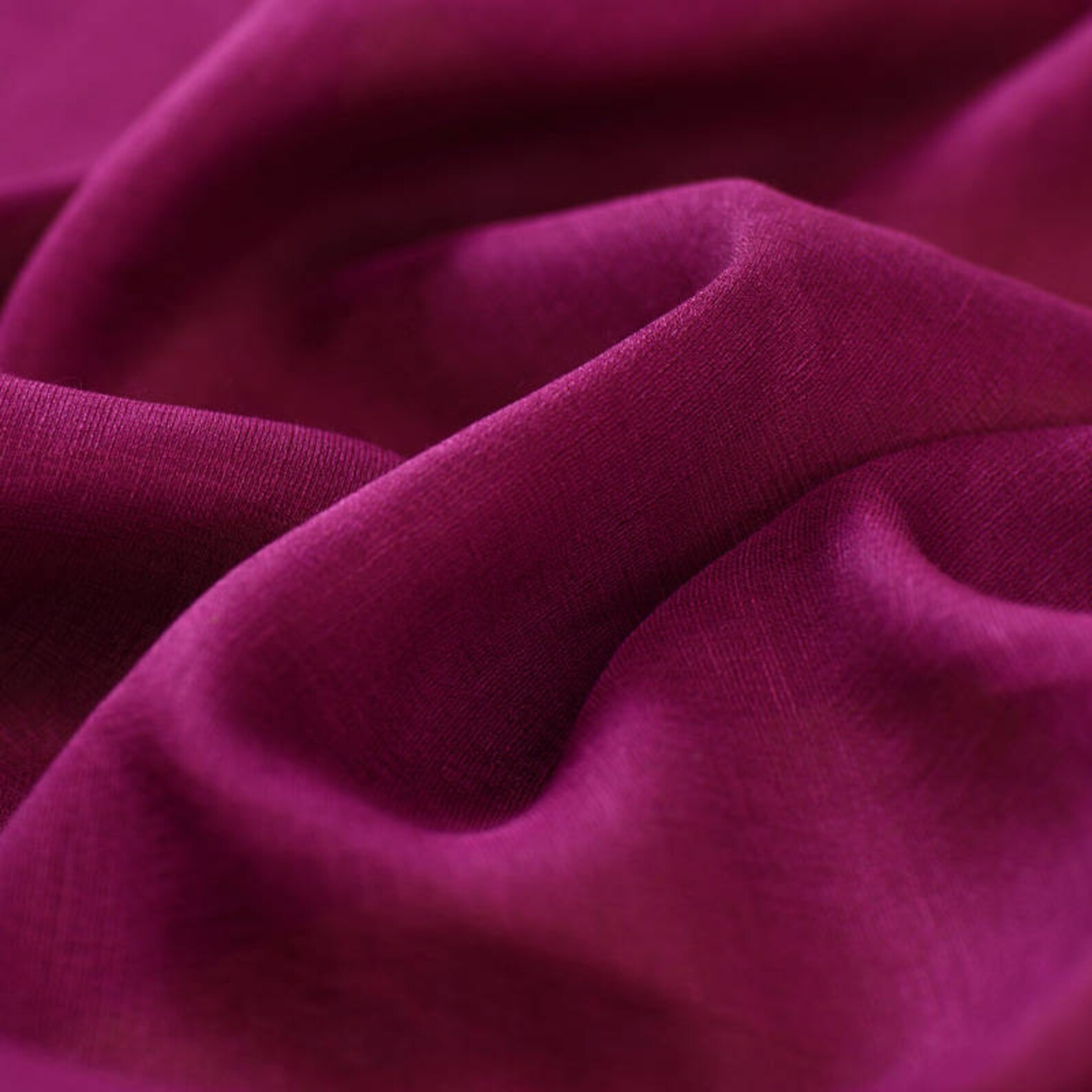 Clearance Silk Linen Fabric beautiful special dark Magenta Etsy