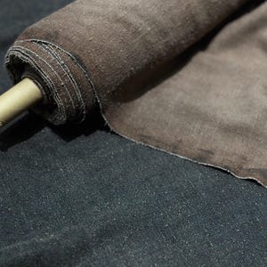 RENZIWEN - 50 Momme Old Material Herringbone Tussah Silk Handmade Mud Silk Fabric - 90cm by the Yard