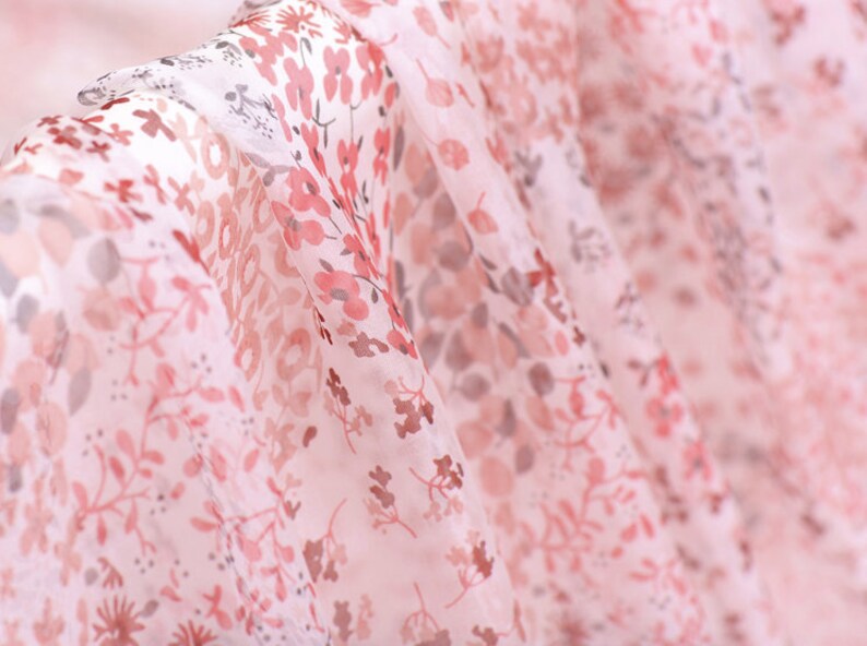 floral chiffon material