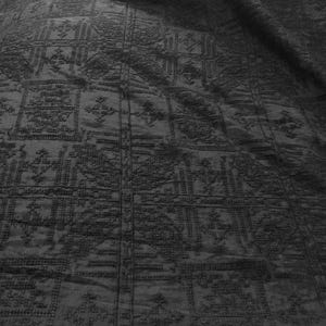 HEISHIZI - tissu soie coton brodé au point de croix vintage - 135 cm de large par mètre image 4