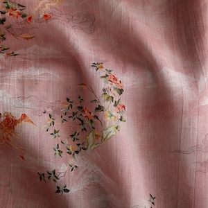 XIANGYUN Printed Ramie fabric By the Yard