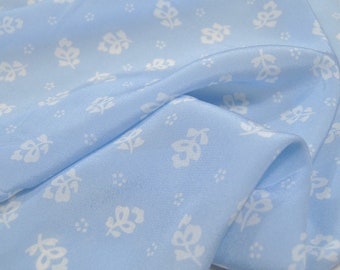 HANLAN - 12 momme bloemenprint zijden crêpe de Chine - 138 cm breed op maat gesneden