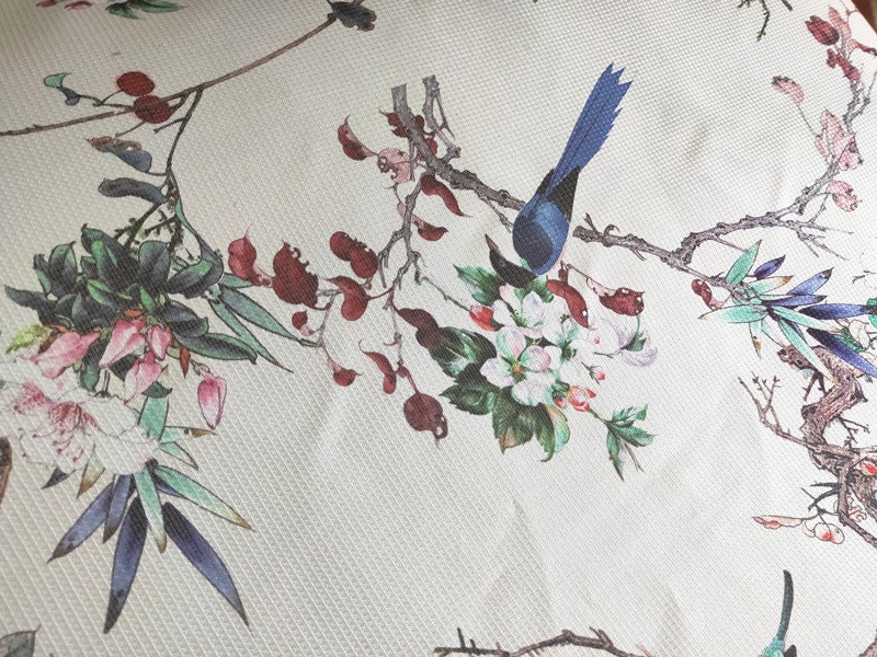 Digital painting Silk Organza Fabric 55 10mm 100 Fine Etsy