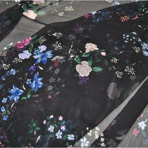 Pinkish Purple Silk Chiffon Petal 601 Fabric