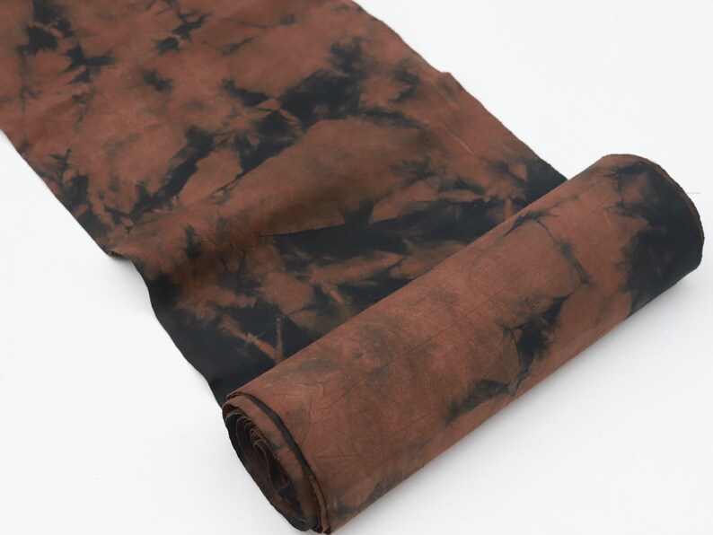 Hand dyed Earth Tones Cotton Fabric-By the Yard image 4