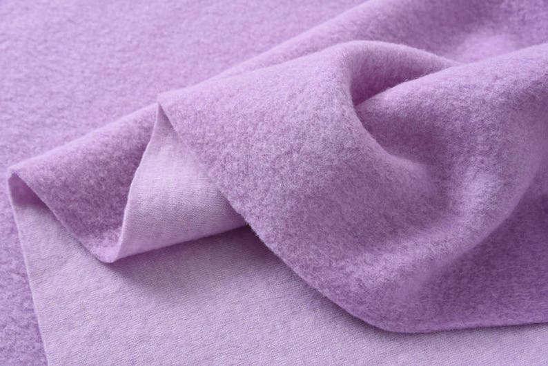 On Sale Beautiful Light Purple Knitted Wool Blend Fabric Etsy