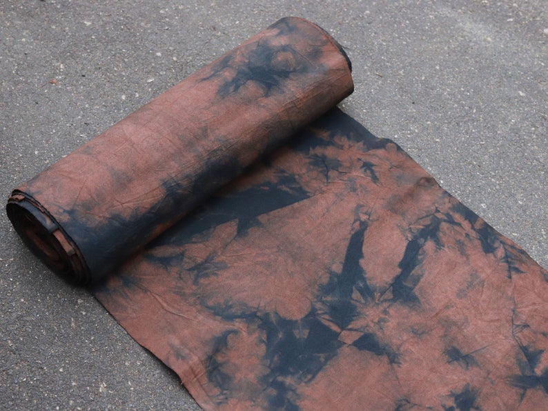 Hand dyed Earth Tones Cotton Fabric-By the Yard image 9