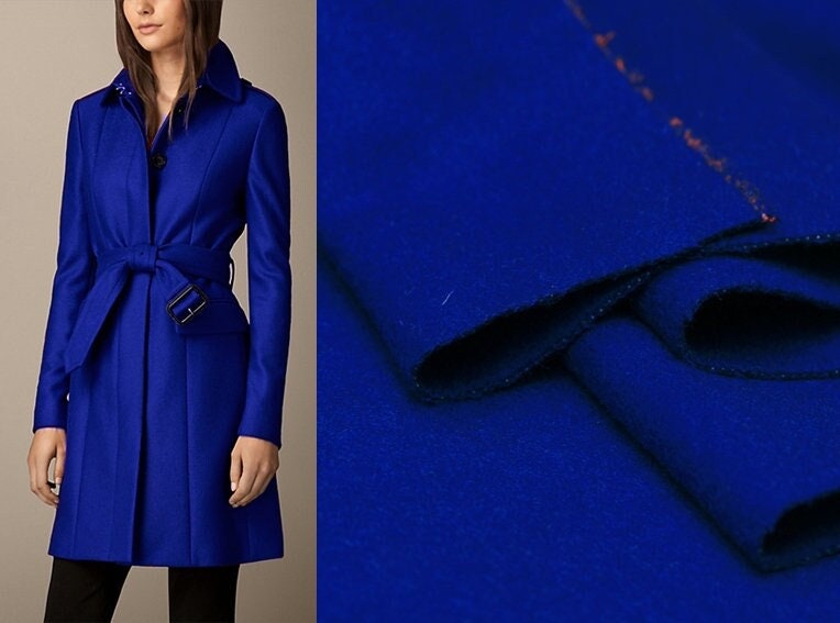 Royal Blue Robe Wrap Coat - Luxury Blue