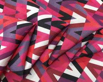 MZVZ - 18momme Floral Print Stretch Silk Crepe de Chine Fabric - 140cm wide by the Yard