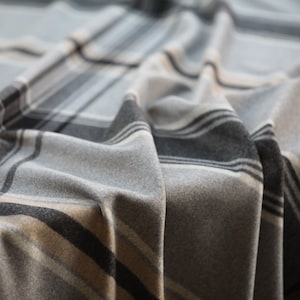Plaid Striped Single-sided Wool Fabric/58&quot;/148cm/Spring/Autumn Fabric/for Coats/Jackets/Outwears/Costumes/Robes-By the yard
