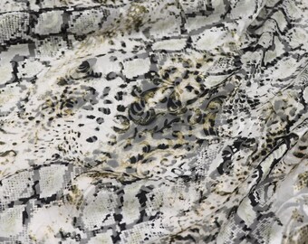 HUASHE - Sheer Burnout Silk Devore Satin Fabric - 140cm wide by the Yard