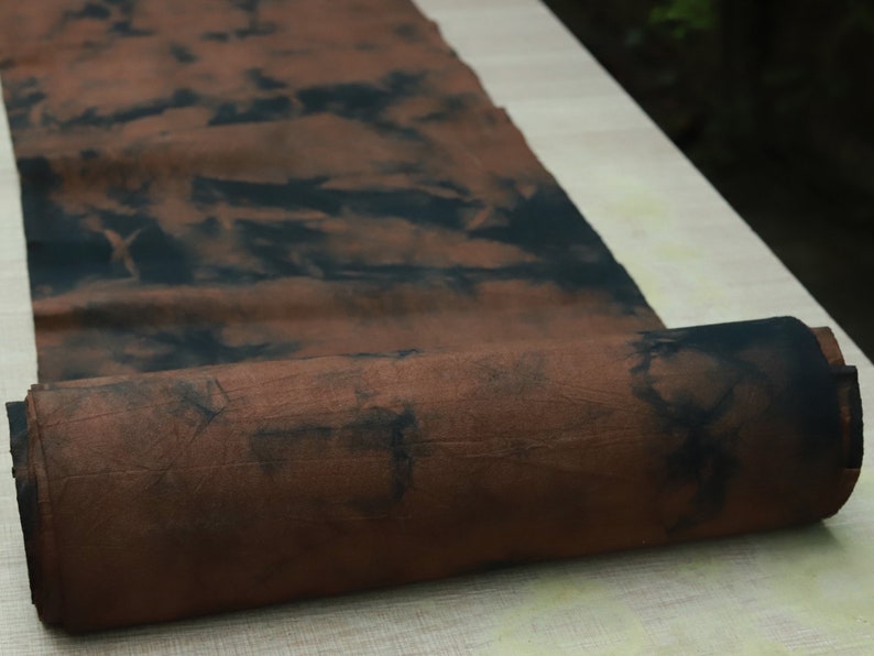 Hand dyed Earth Tones Cotton Fabric-By the Yard image 6