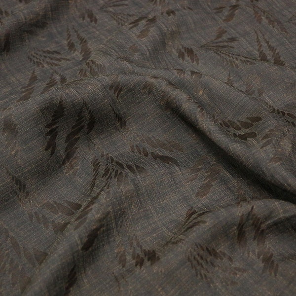 XITUIFENG - Jacquard Handmade Gambiered Ganton Tussah Silk Fabric-By the Yard