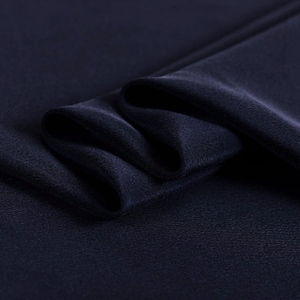 30 momme Black Navy blue Heavy Silk Crepe de Chine Fabric - 140cm wide by 1 Yard