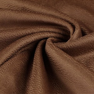 SBOWSS - Tessuto ondulato in lana cashmere 10%, color caramello intenso, double face - tagliato su misura