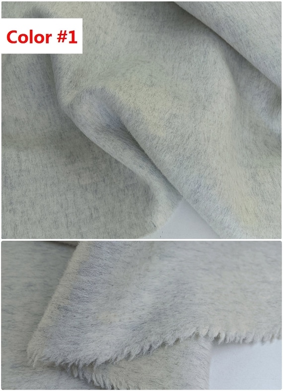 QIANSEXI - Mixed Colors Double Faced Alpaca Wool Fabric - 150cm