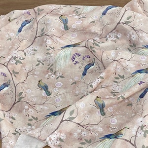 QUEQIAO - Digital Printing 42 Thread Count Ramie Fabric - 140cm wide by the Yard