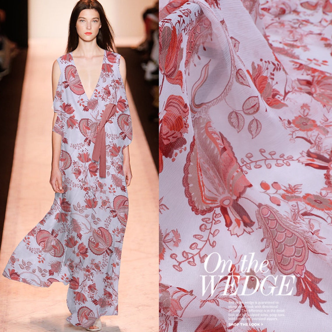 Beautiful Silk fabricfabric is light and Etsy