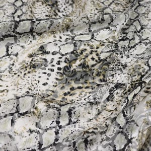 HUASHE - Sheer Burnout Silk Devore Satin Fabric - 140cm wide by the Yard