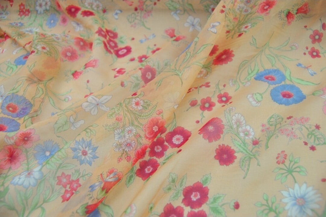 HUAXIAD - 4.5 Momme Silk Chiffon Fabric - 110cm Wide by the
