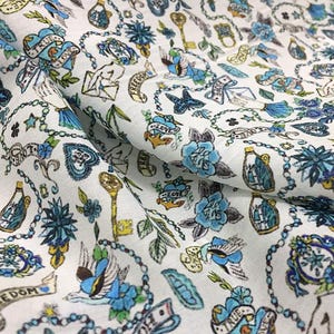 HFLASH - 12 Momme Seide Baumwolldruck Modestoff - 140 cm breite Massenware