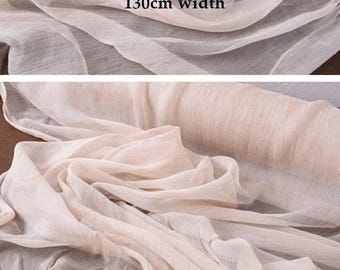 Vegetal-Dyed Crinkled Silk Georgette Fabric - By the Yard