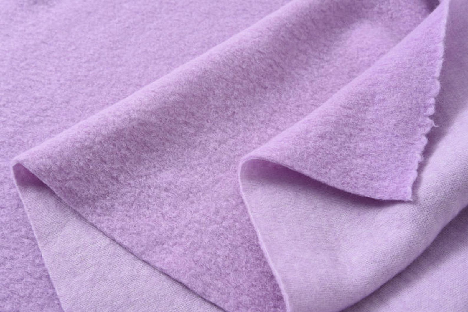 On Sale Beautiful Light Purple Knitted Wool Blend Fabric Etsy