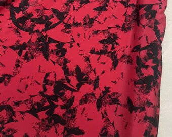 DDHSDI - 21 momme Floral Print Silk Crepe de Chine Fabric - 135cm wide by the Yard