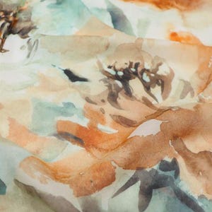 JFHGDF - 9 Momme Floral Print Silk Georgette Fabric - 140cm wide by the Yard