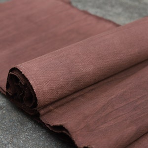 HUI Jacquard Cotton Fabric/Eco-Friendly Traditional Chinese Plant Dye Fabric/Earth Color Cotton Fabric By the Yard image 7