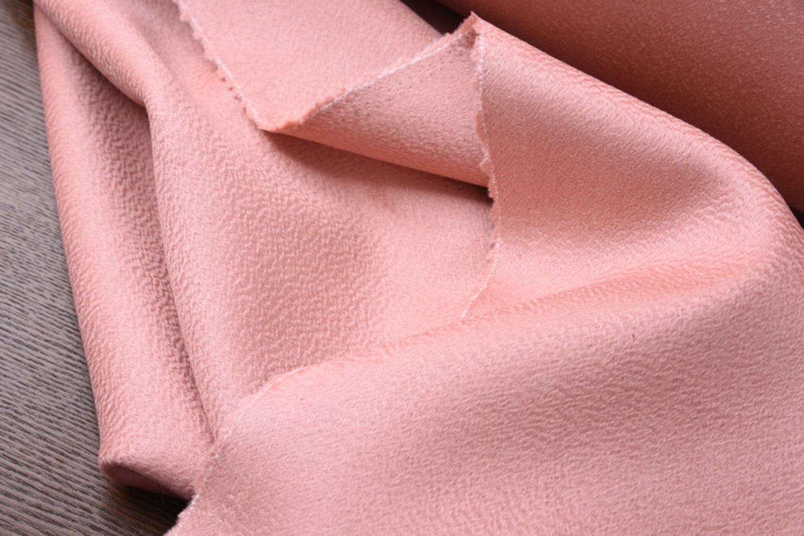 Pink Double Faced Cashmere Wool Blend Fabric 59/150cm Etsy