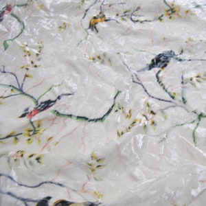 ZHINIAO - Sheer Burnout Silk Velvet Fabric - 114cm wide by the Yard