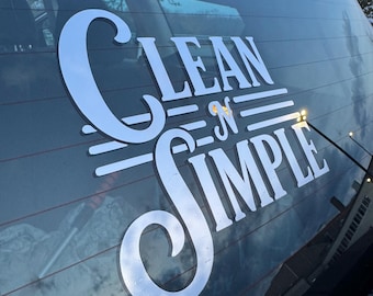 Clean N Simple Vinyl Decal
