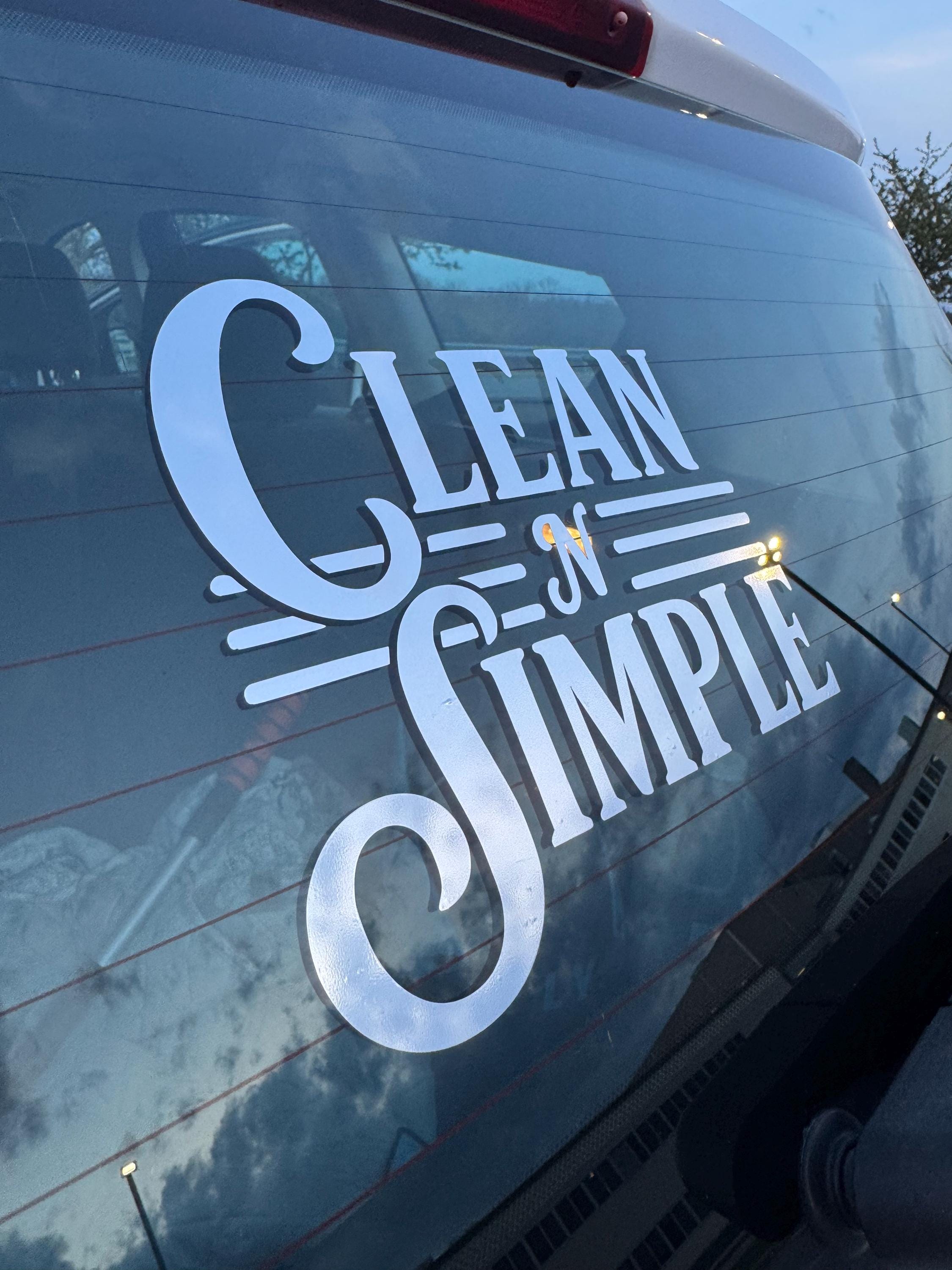 Clean N Simple Vinyl Decal - Etsy