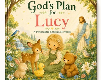Biblia personalizada con nombre / Primeras historias bíblicas para niños / Regalo de bautismo cristiano