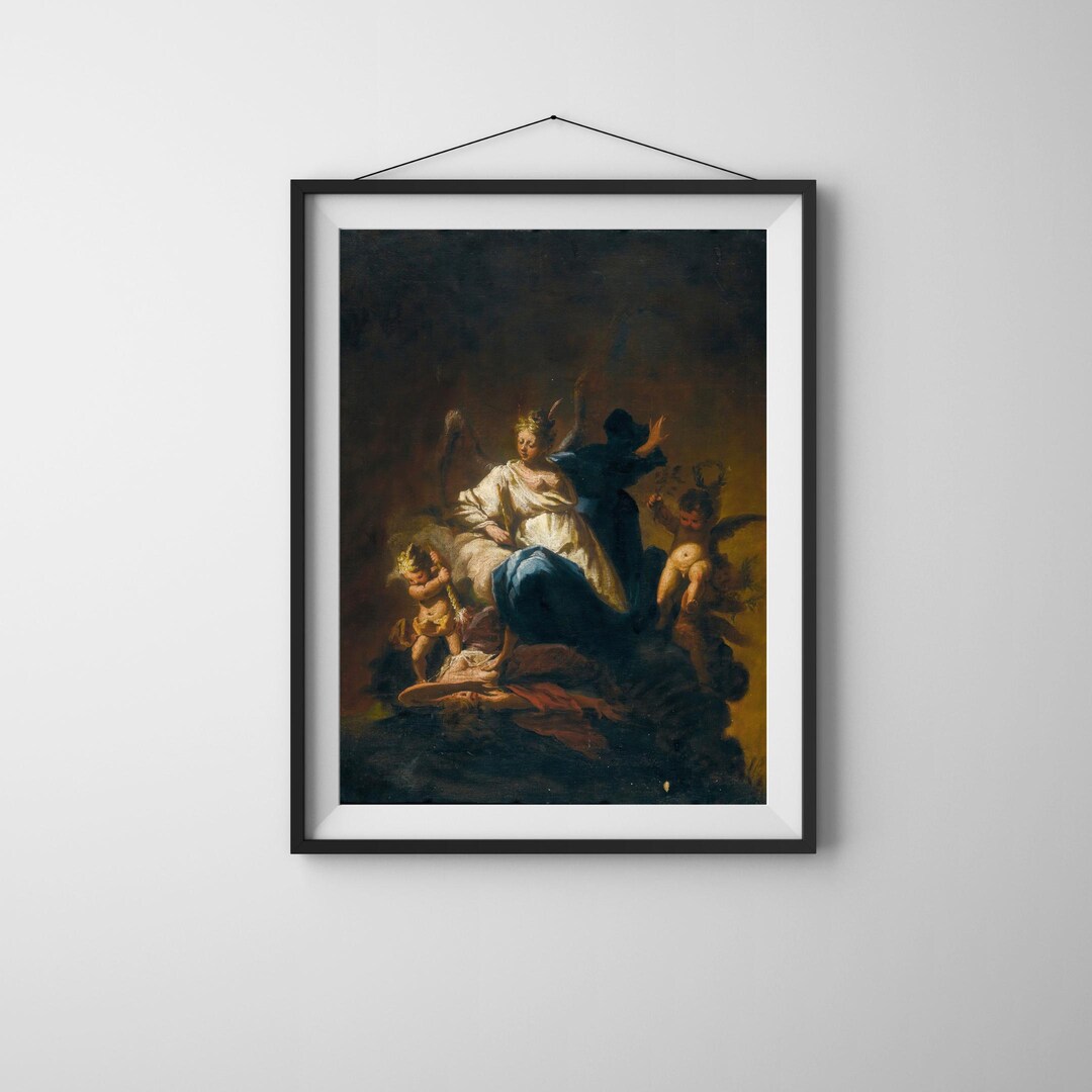 The Victory of Virtue Over Vice Print | Renaissance Wall Art | Vintage ...