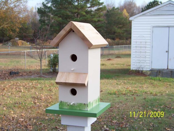 Items similar to Two story Bird houses, ready to mount on 4x4 posts on Etsy