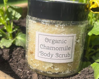 Organic Body Scrub - Chamomile w/flowers